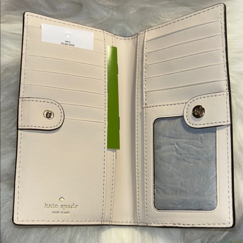 NWT Kate Spade Blue and White Wallet - Picture 4 of 12